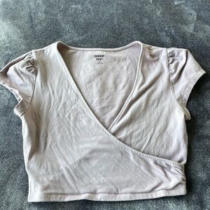 Sunday Best Women's Lilac Purple Wrap Top